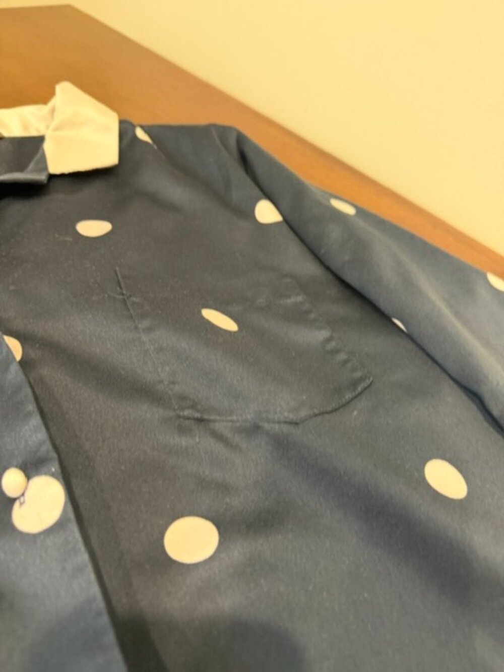 Kate Spade New York Blue White Polka Dot Pajama Set Size XL. - Picture 8 of 16